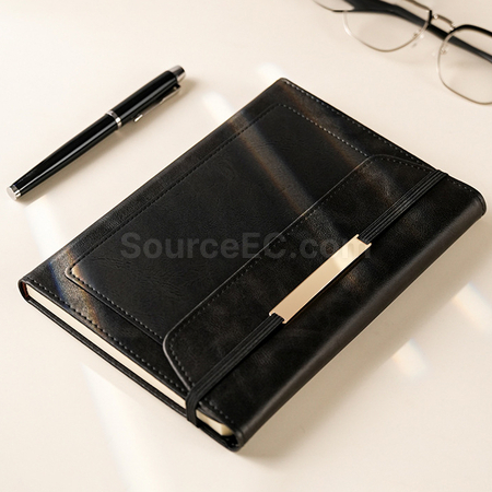 禮品訂造A5綁帶筆記本套裝紀念品