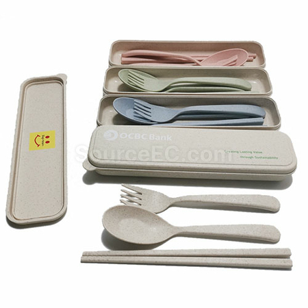 便攜可重用餐具 | 筷子套裝 | 環保餐具套裝 | 環保棉袋木製餐具套裝 | 不銹鋼環保餐具